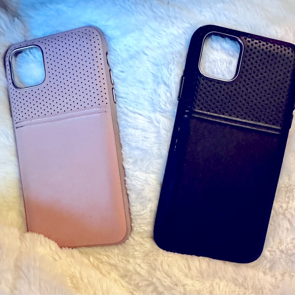 Pink and Black Genuine leather cases for iPhone 11 Pro Max by Body Guardz